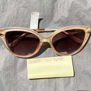 Guess Cateye Cream Sunglasses - GU7658-57F